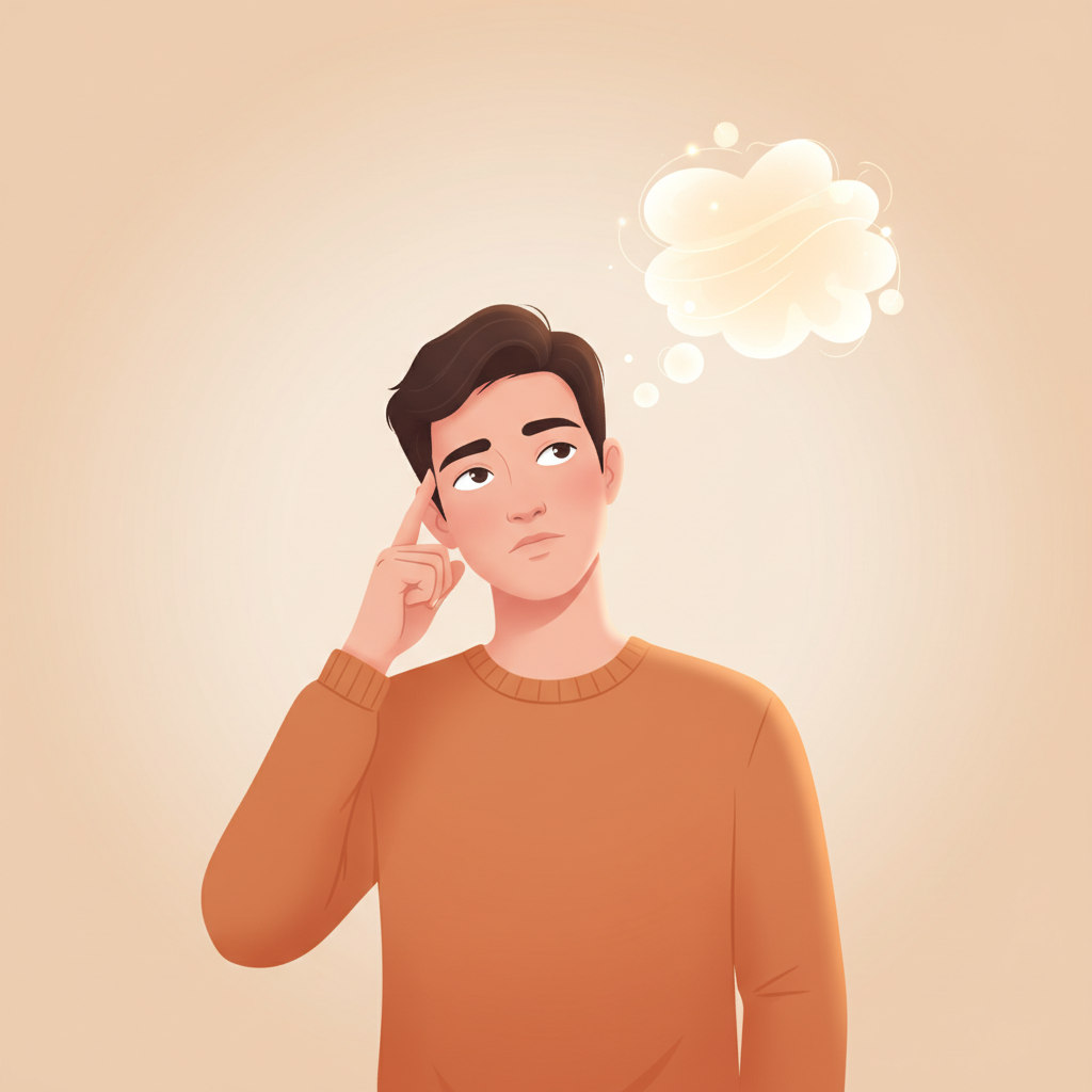 Wortschatzillustration zu 思う