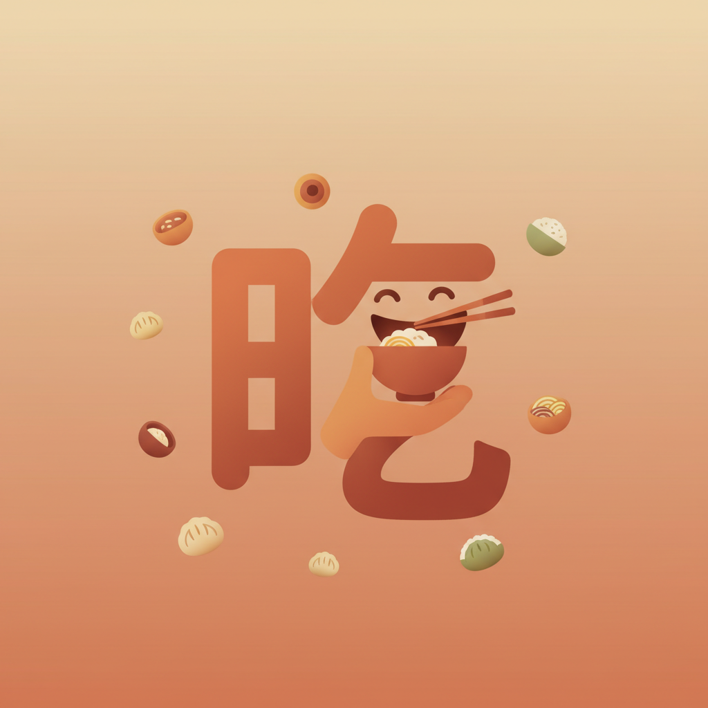Wortschatzillustration zu 吃
