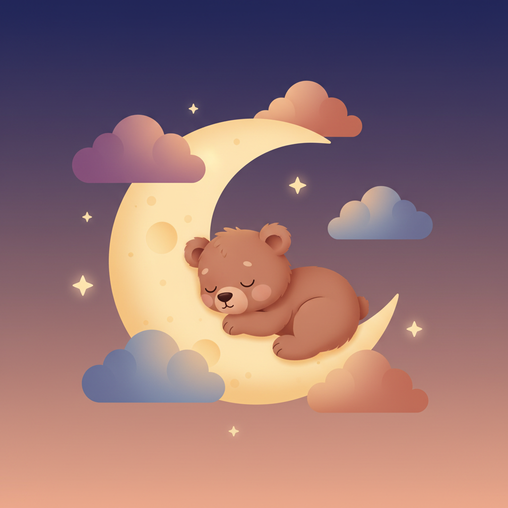 Wortschatzillustration zu おやすみ