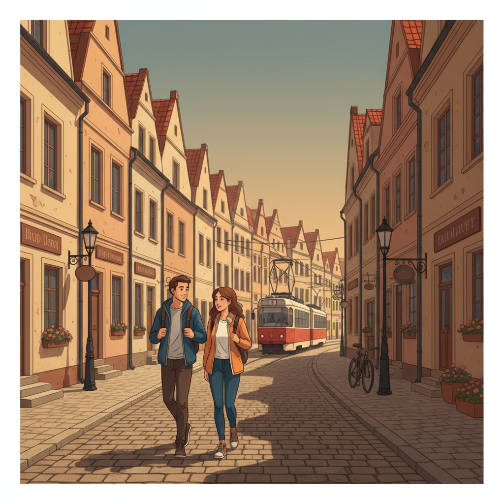 Wortschatzillustration zu Ulica