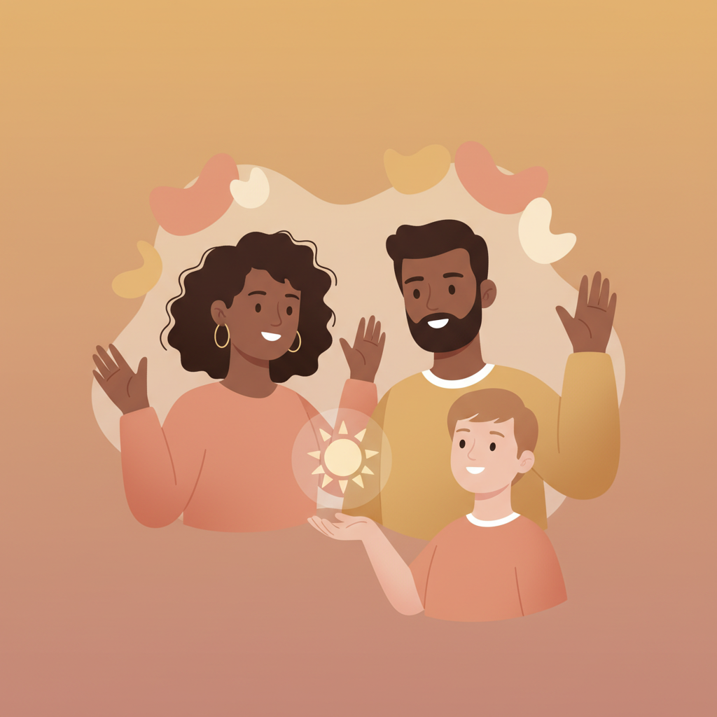 Wortschatzillustration zu Bonjour