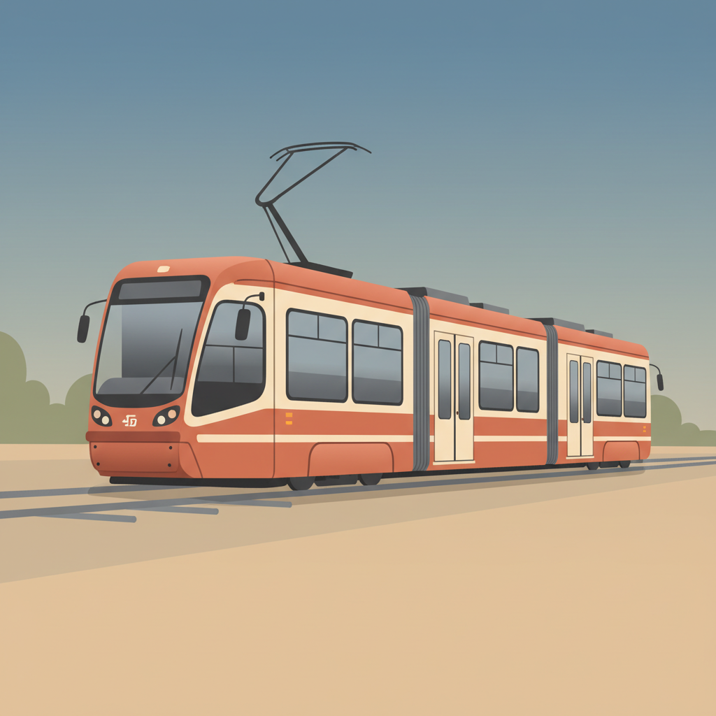 Wortschatzillustration zu Tramwaj