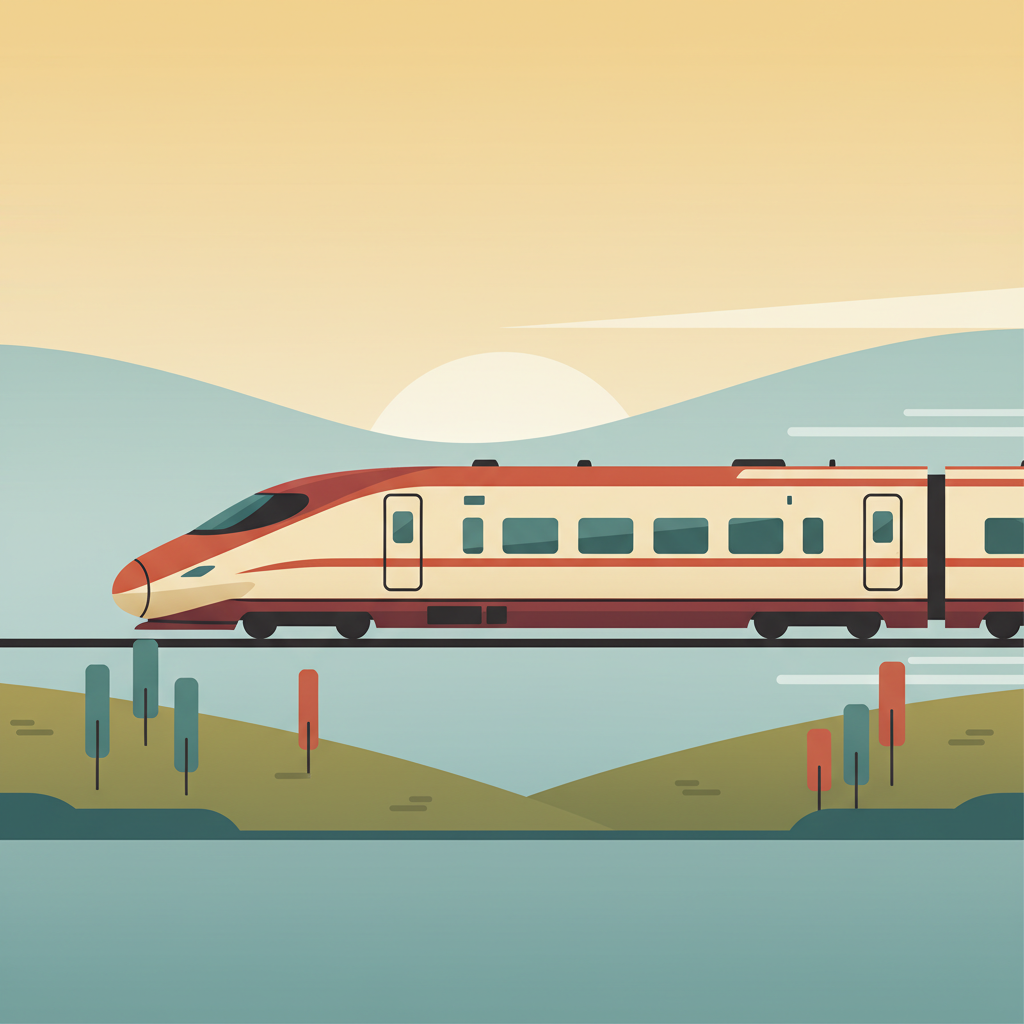 Ilustracja słownictwa dla 火车