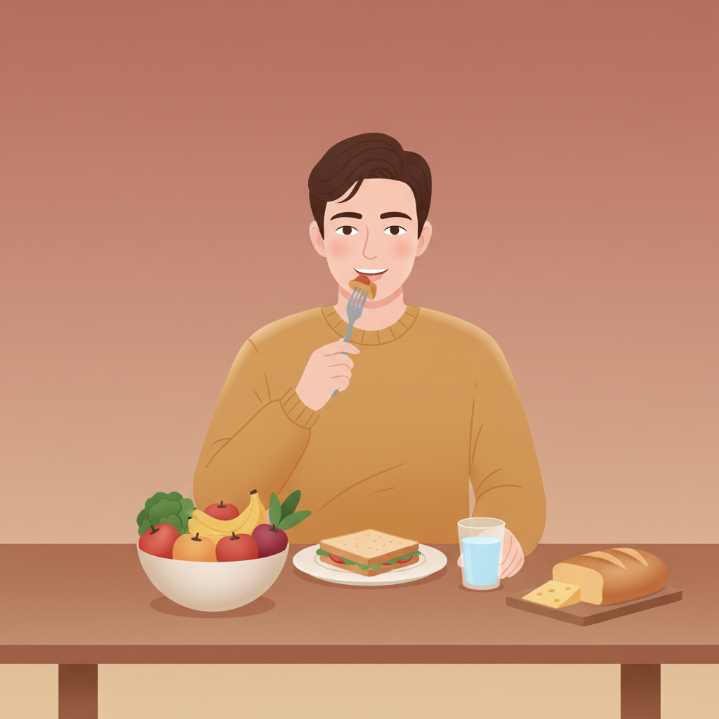 Wortschatzillustration zu Jeść