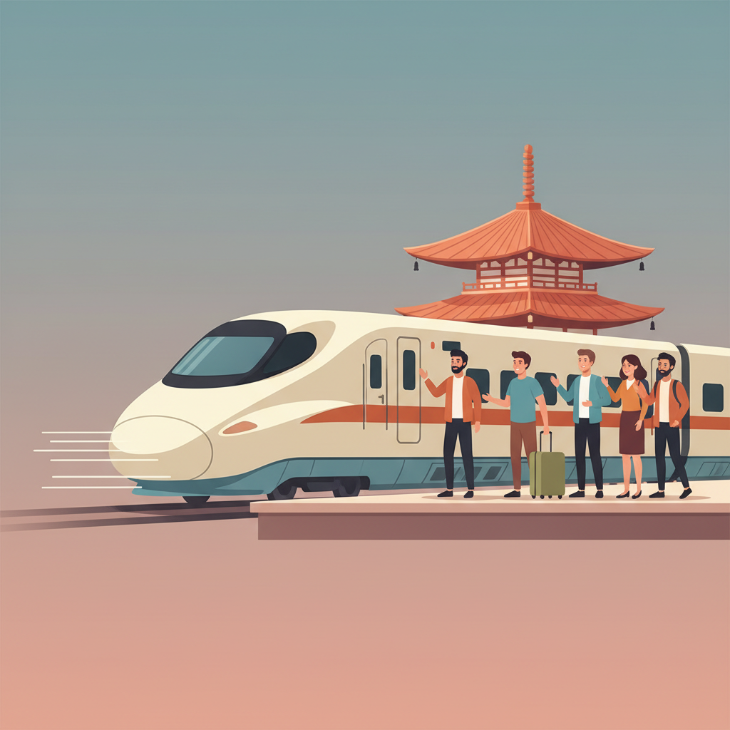 Wortschatzillustration zu 到着