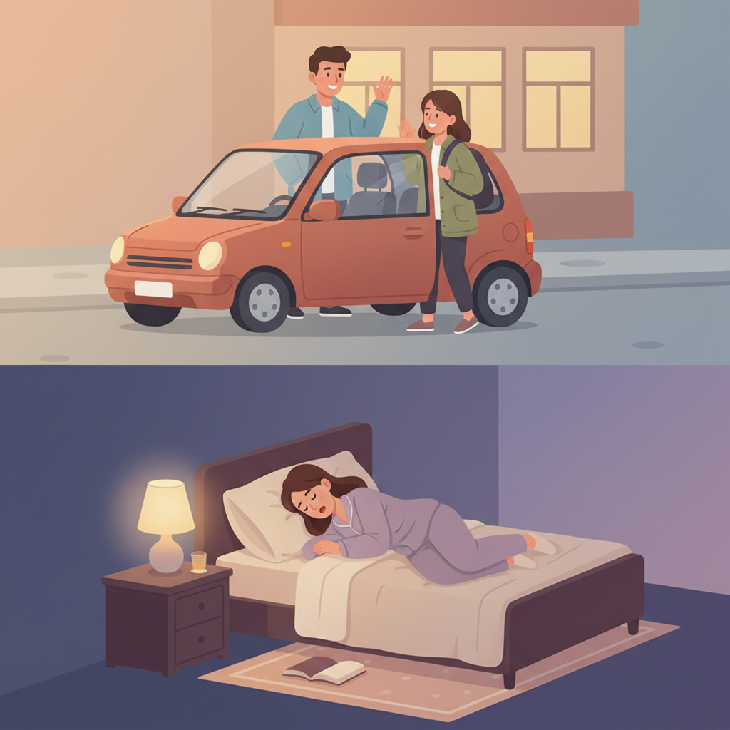 Wortschatzillustration zu Drop off