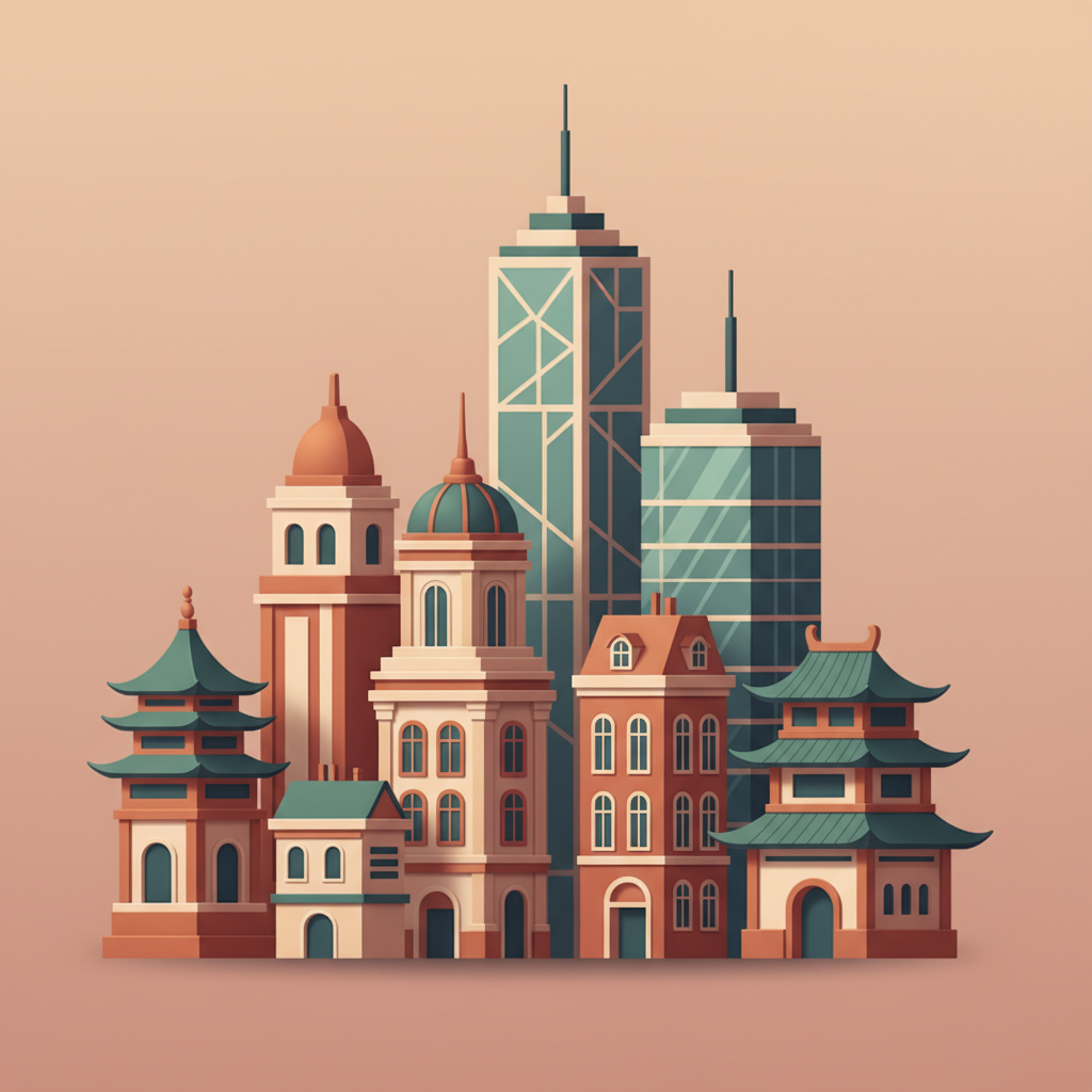 Wortschatzillustration zu 城市