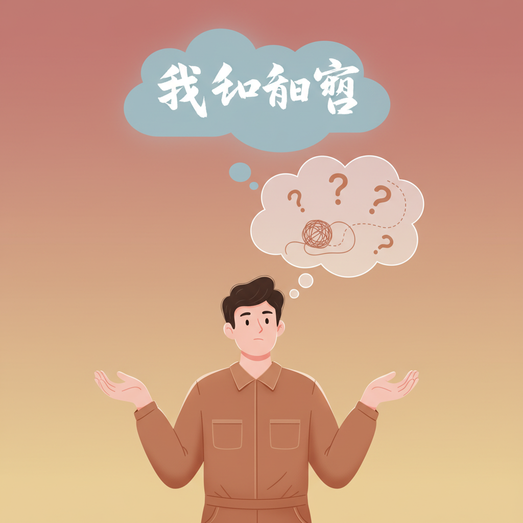 Wortschatzillustration zu 我不知道