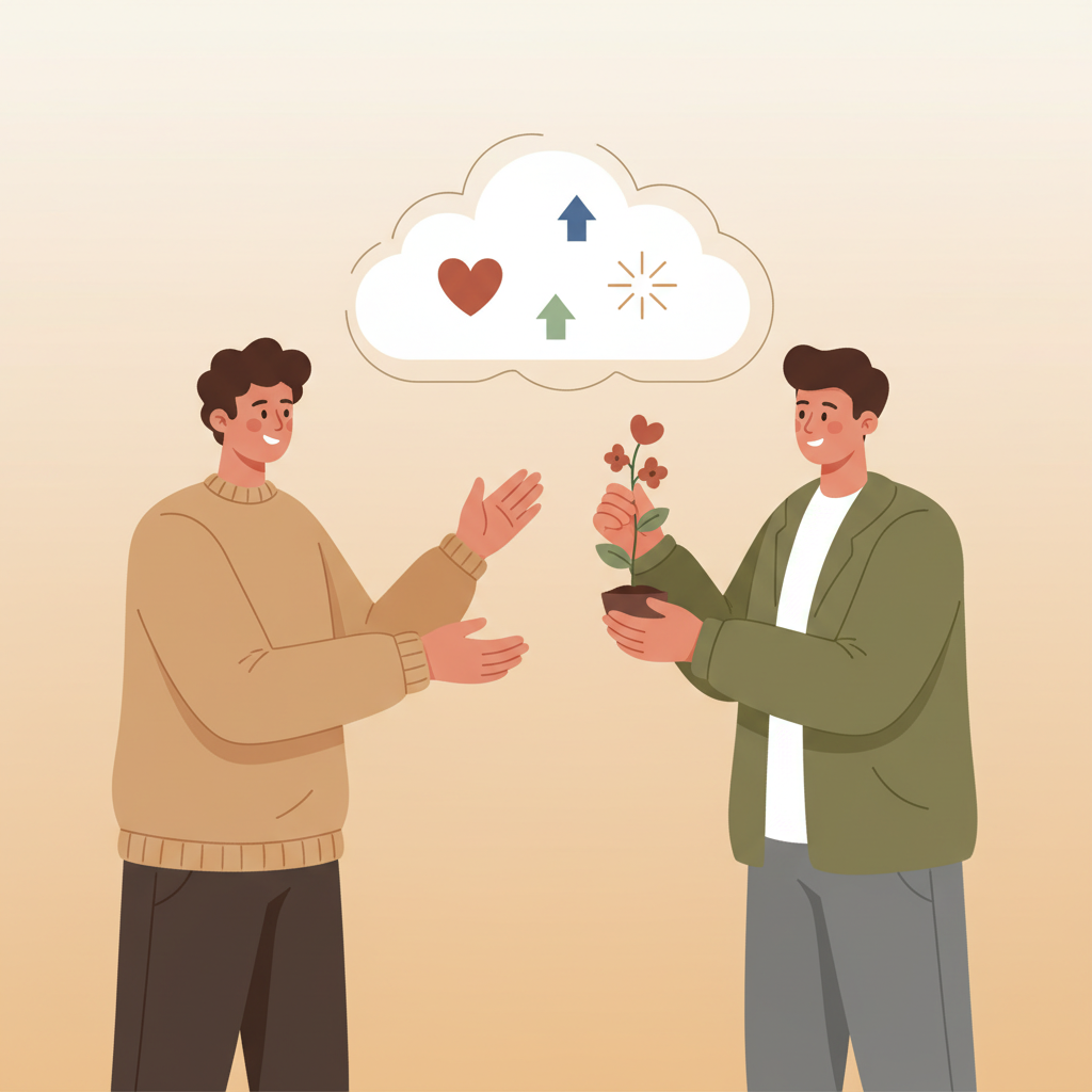 Wortschatzillustration zu Merci