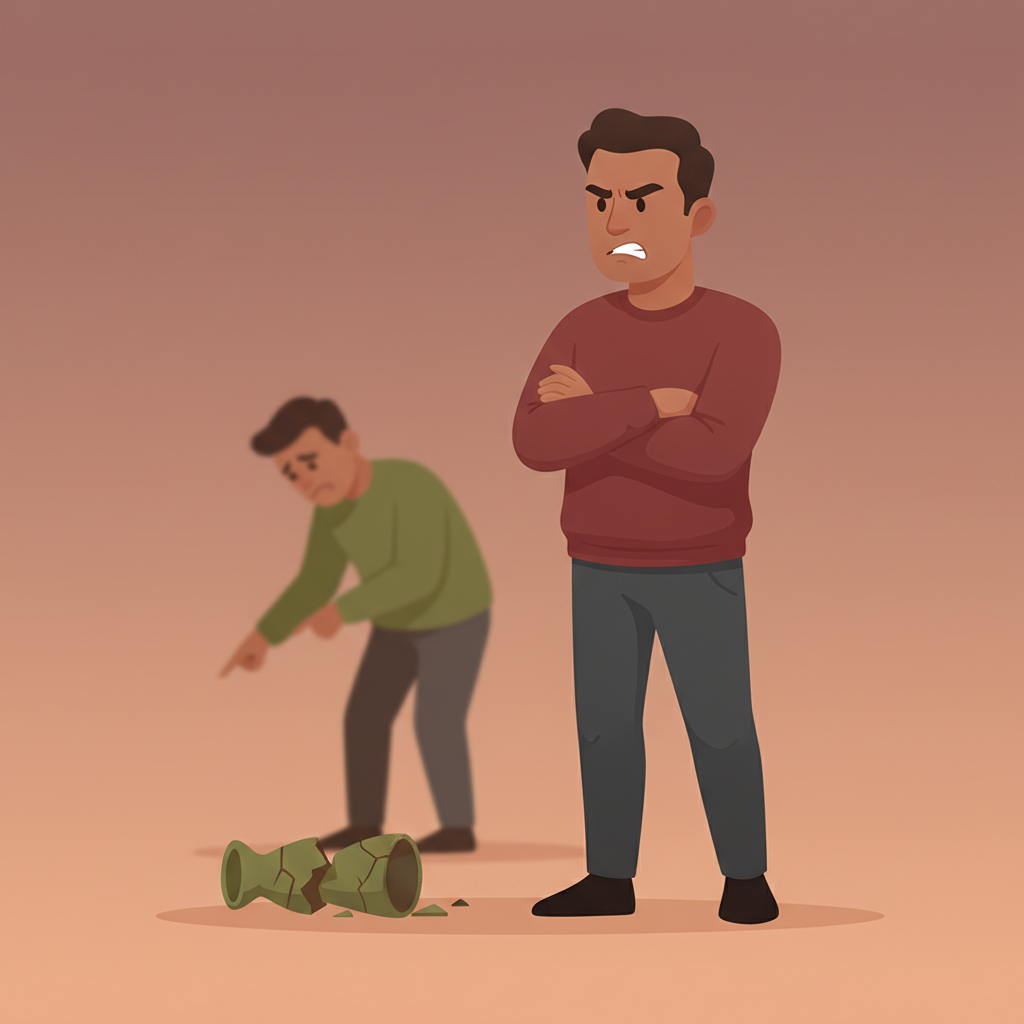 Wortschatzillustration zu Zły