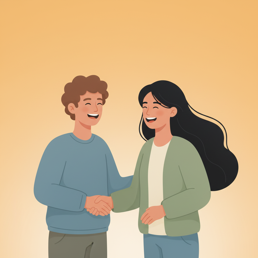 Wortschatzillustration zu 朋友