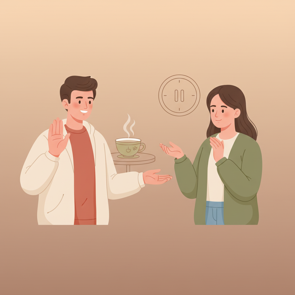 Wortschatzillustration zu 请等一下
