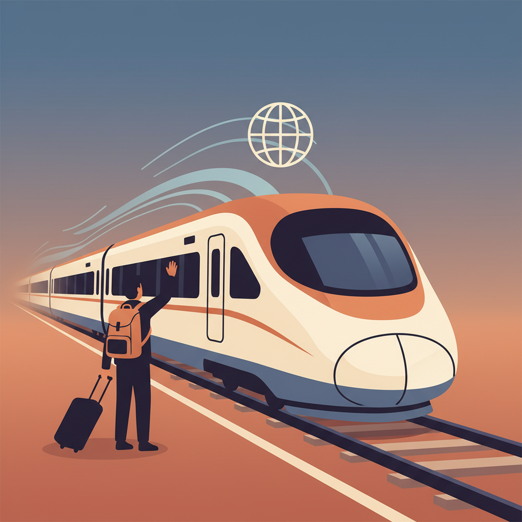 Wortschatzillustration zu 出発
