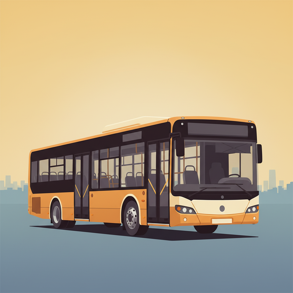 Ilustracja słownictwa dla 公交车