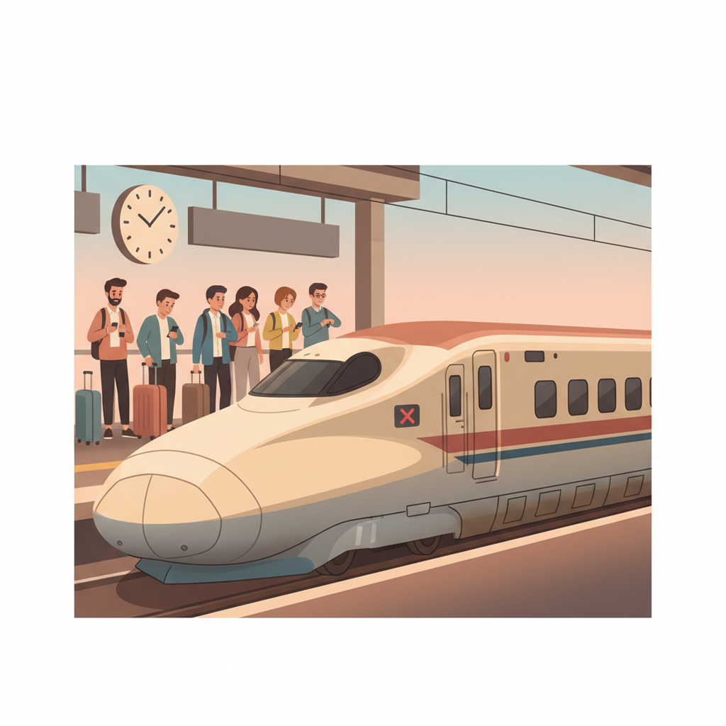 Wortschatzillustration zu 遅れています