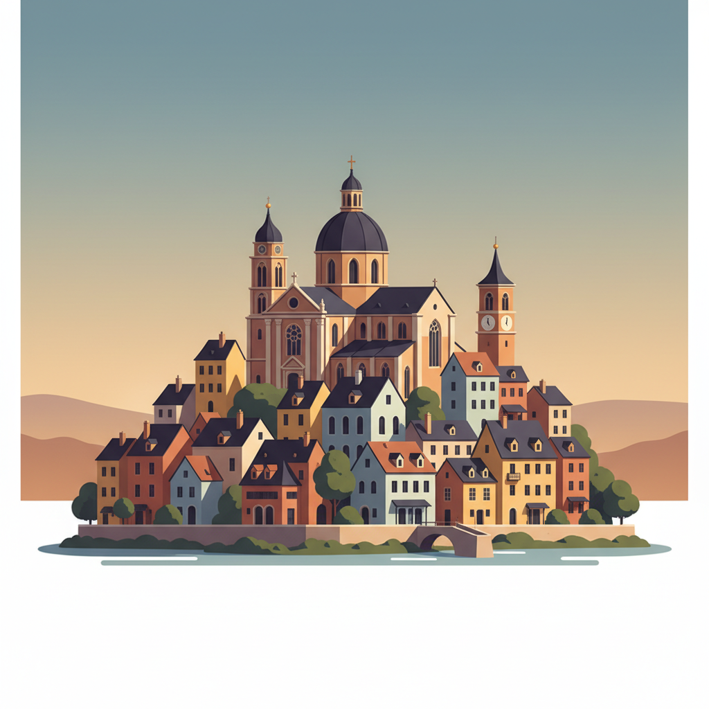 Wortschatzillustration zu Miasto
