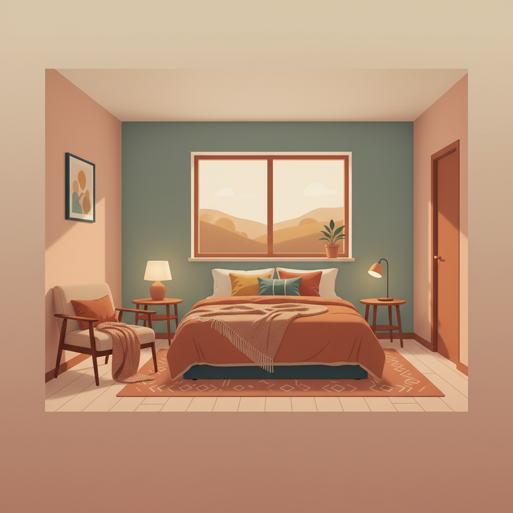Ilustracja słownictwa dla 房间