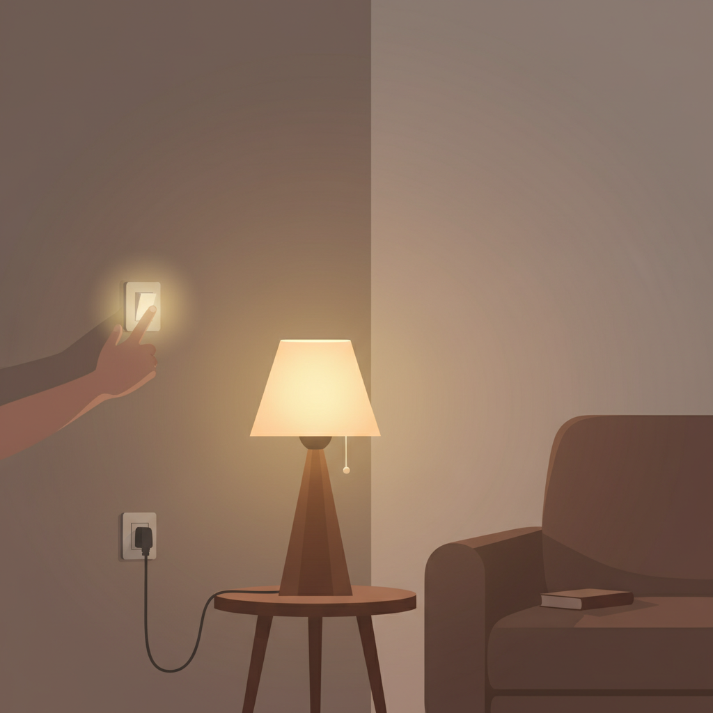 Wortschatzillustration zu Turn on