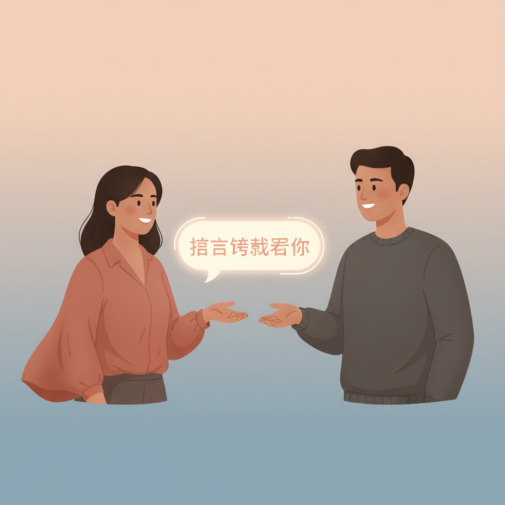 Wortschatzillustration zu 很高兴认识你