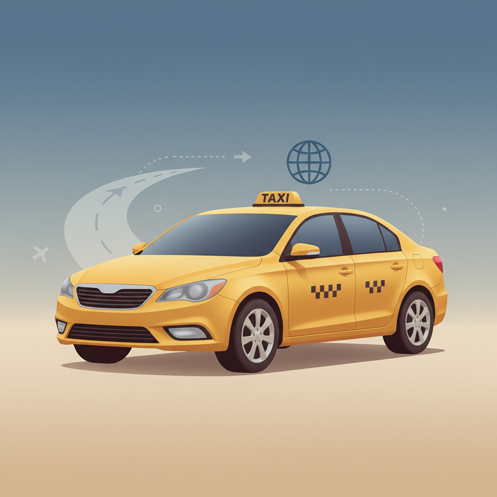 Ilustracja słownictwa dla 出租车