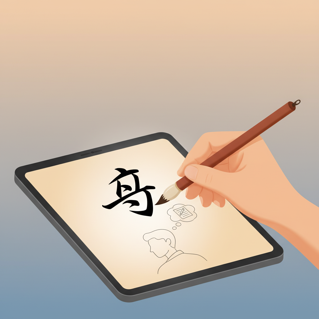 Wortschatzillustration zu 写