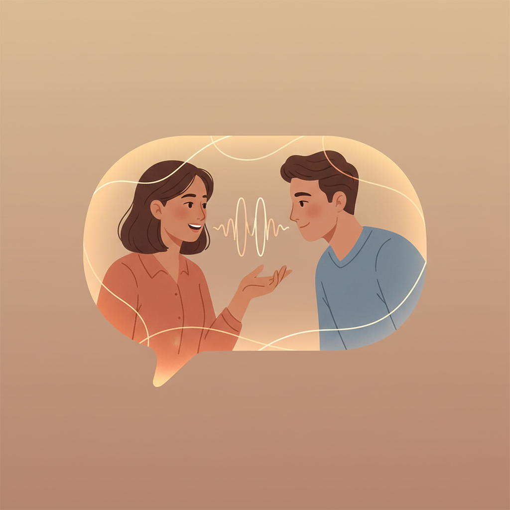 Wortschatzillustration zu 話す