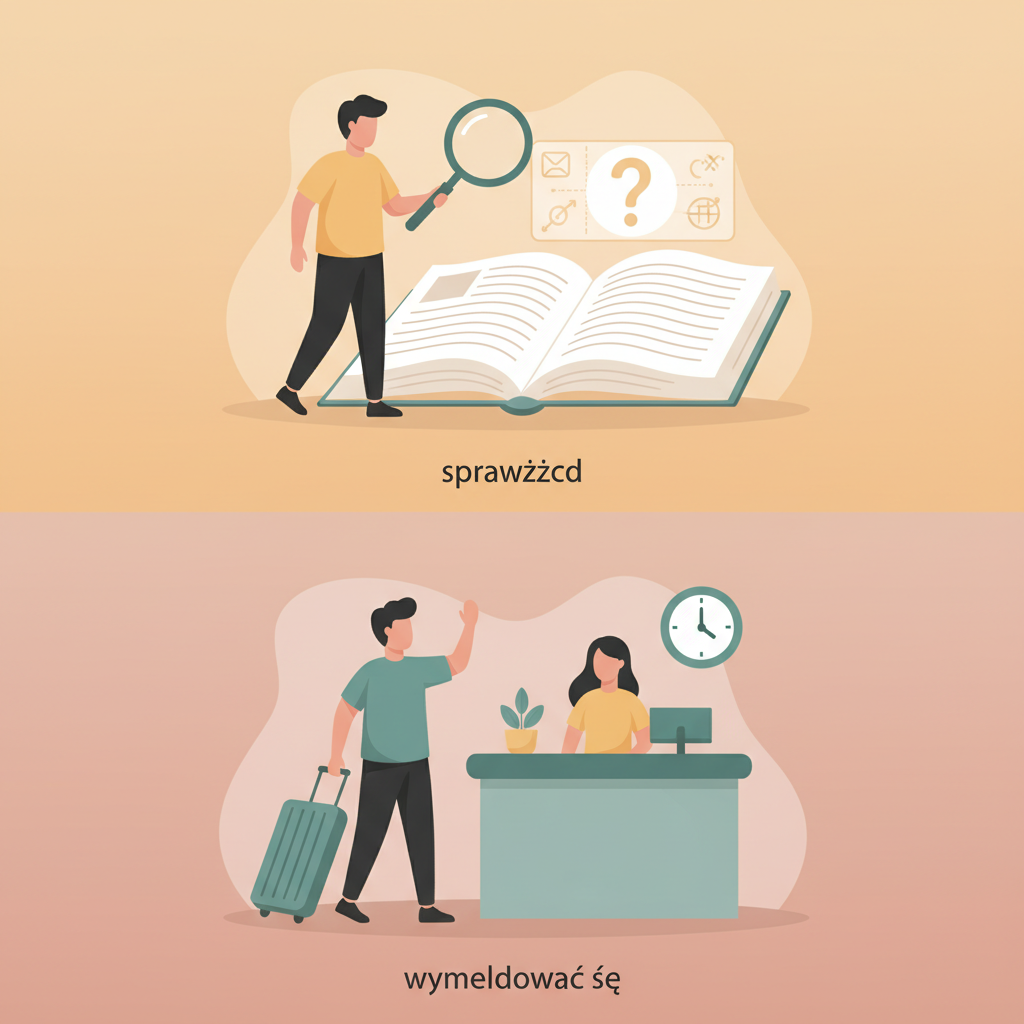 Wortschatzillustration zu Check out