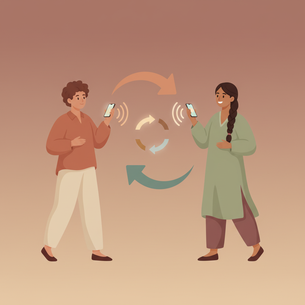 Wortschatzillustration zu Call back