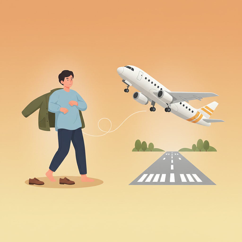 Wortschatzillustration zu Take off