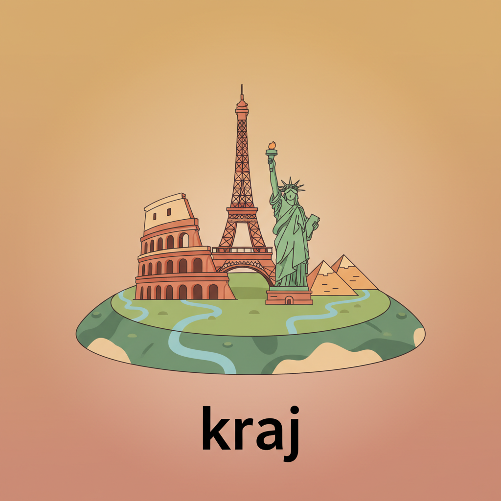 Wortschatzillustration zu Kraj