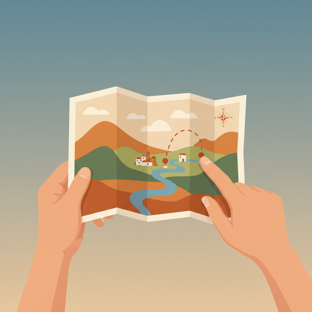 Wortschatzillustration zu 地図
