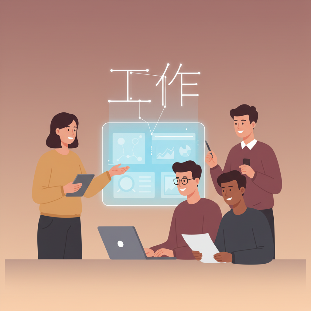 Wortschatzillustration zu 工作