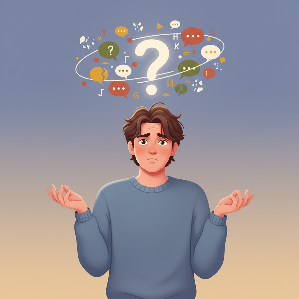 Wortschatzillustration zu 我不明白