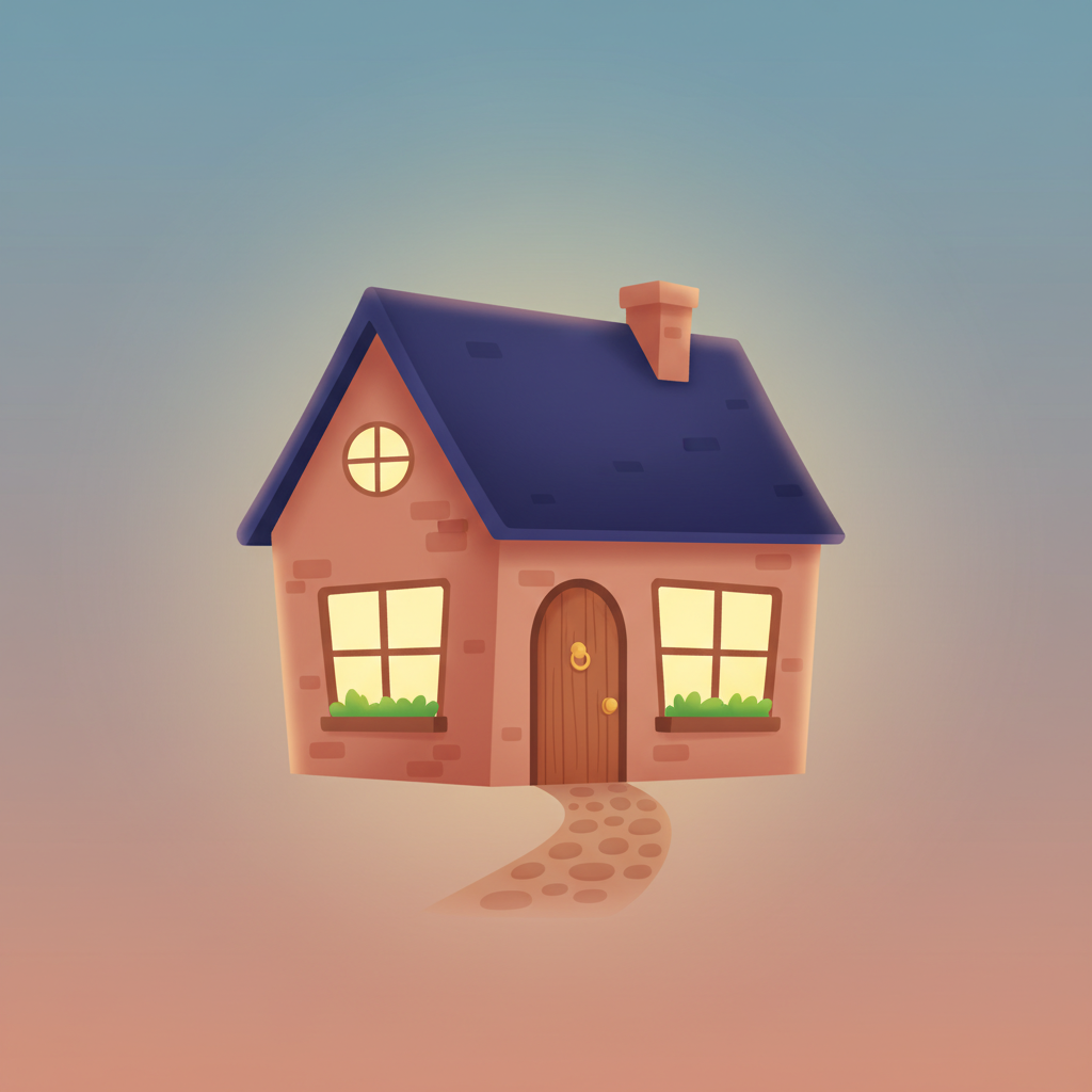 Wortschatzillustration zu Maison