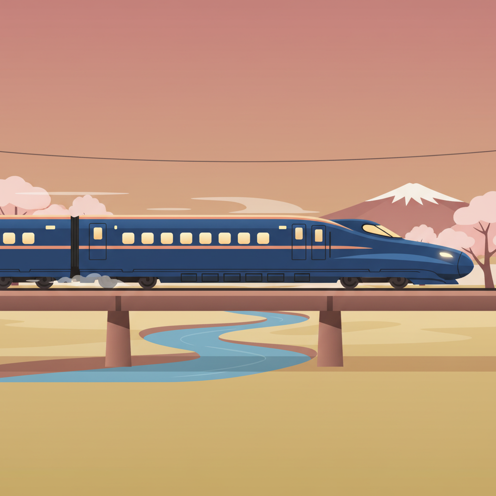 Wortschatzillustration zu 新幹線