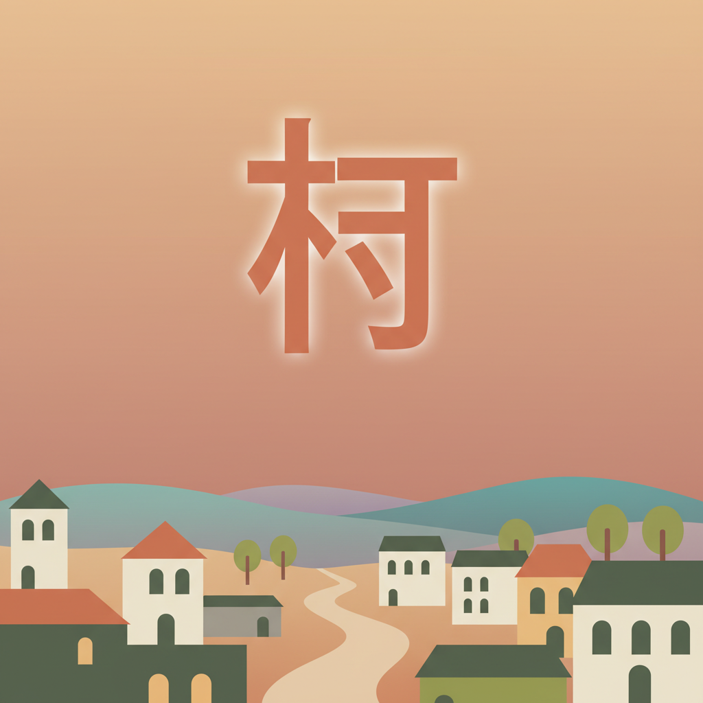 Wortschatzillustration zu 町