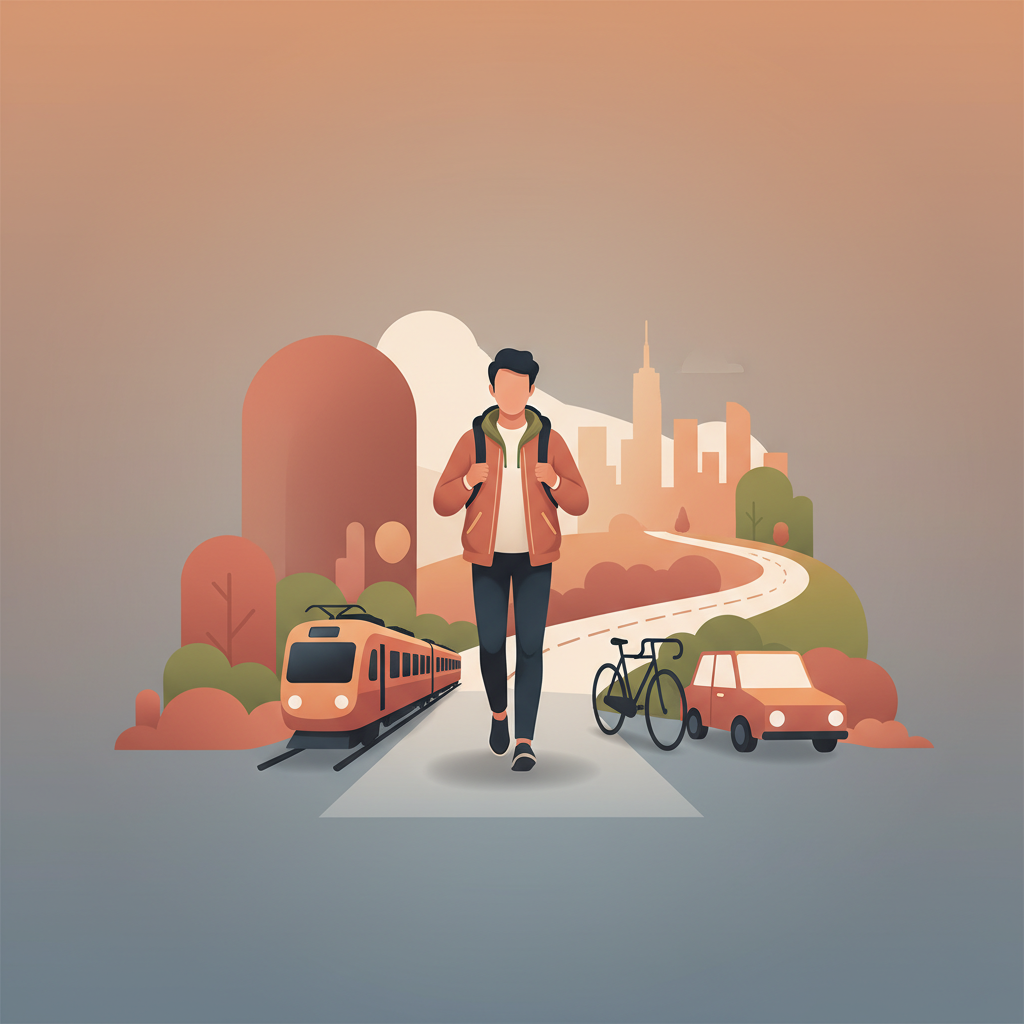 Wortschatzillustration zu 来る