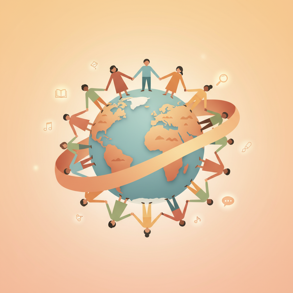 Wortschatzillustration zu Monde