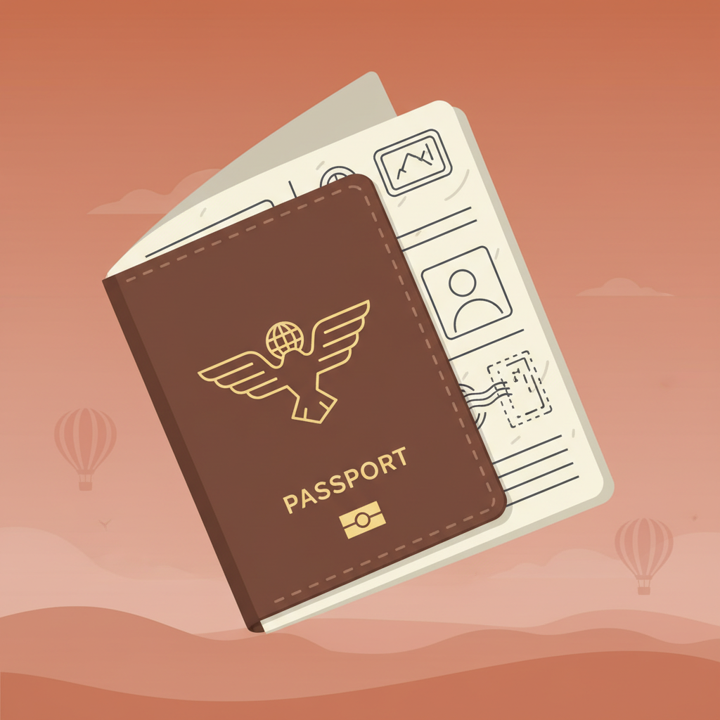 Wortschatzillustration zu Paszport
