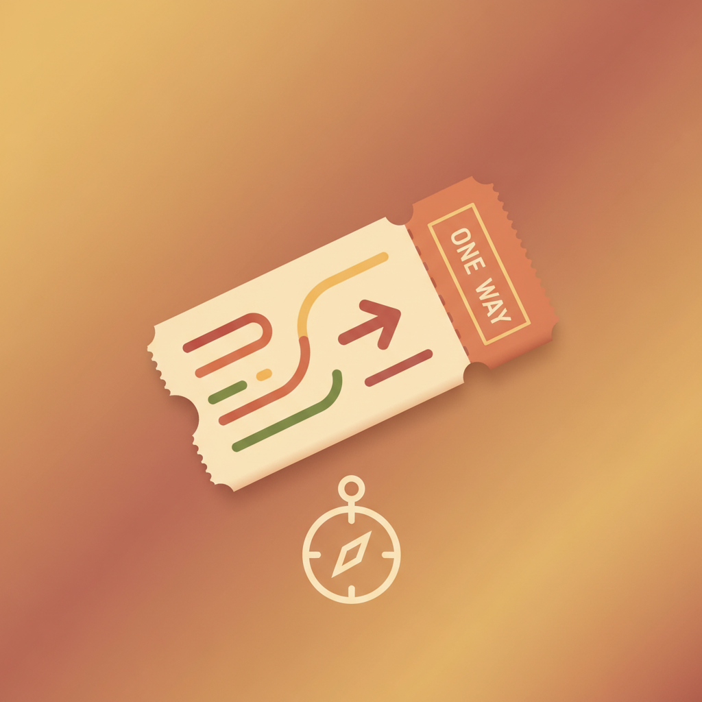Ilustracja słownictwa dla 单程