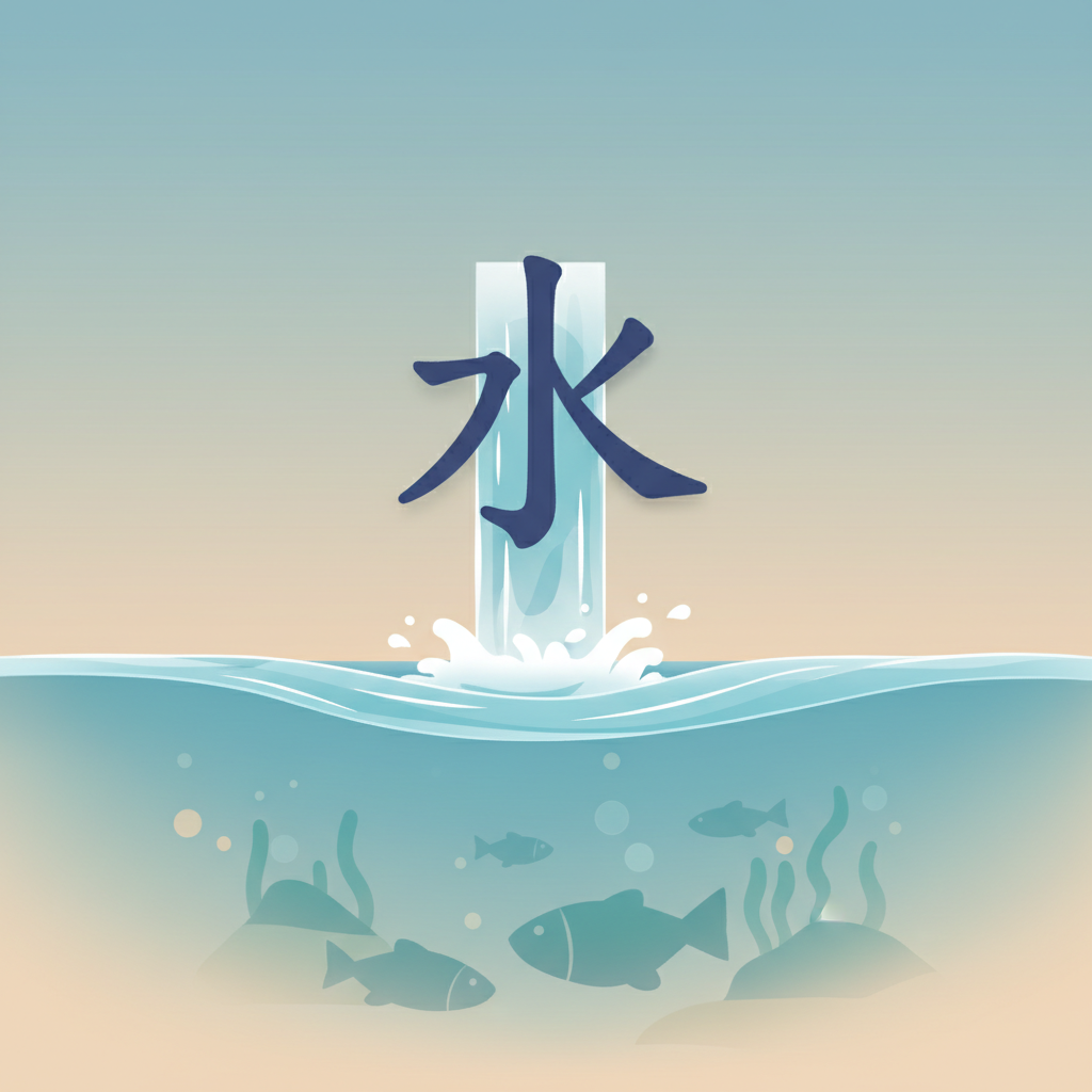 Wortschatzillustration zu 水