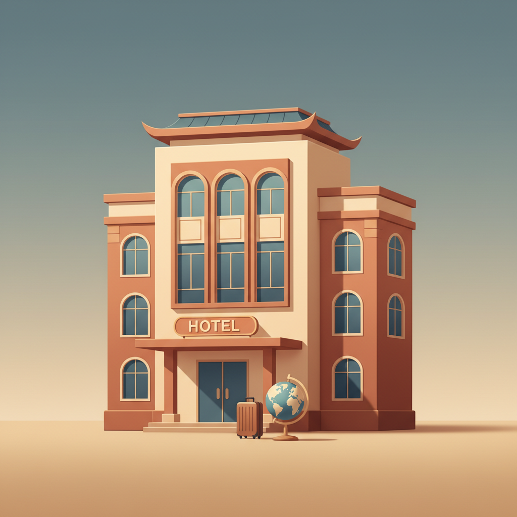 Ilustracja słownictwa dla 酒店