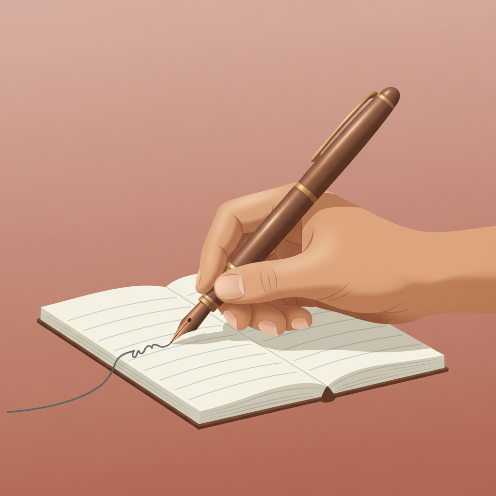 Wortschatzillustration zu Écrire