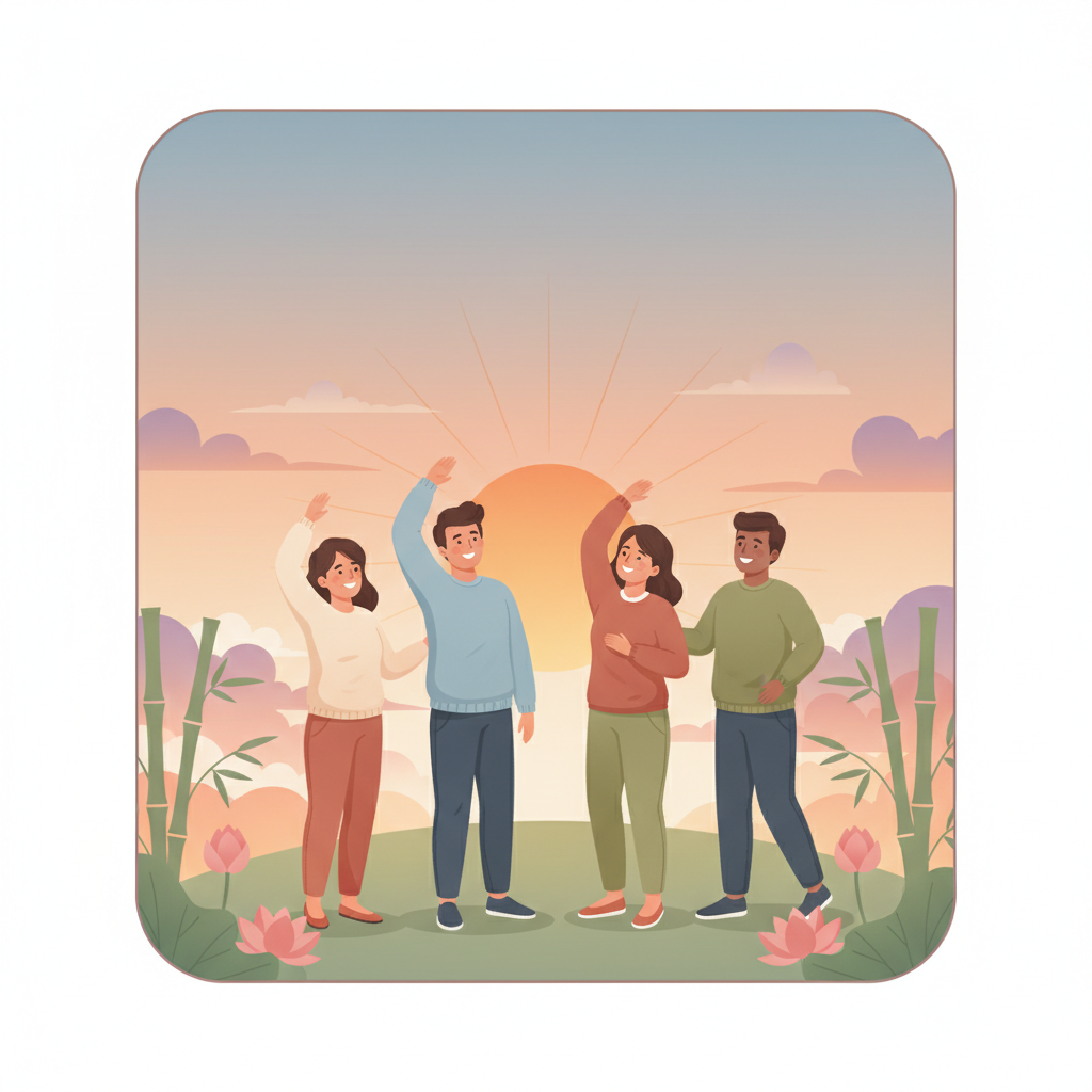 Wortschatzillustration zu 早上好