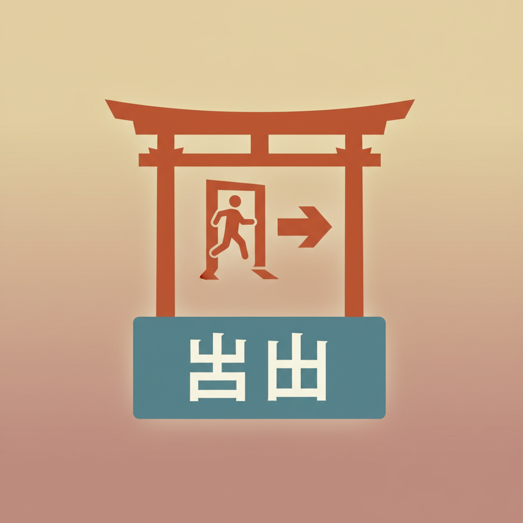 Wortschatzillustration zu 出口